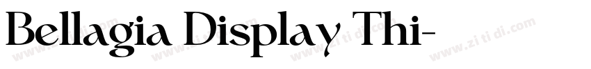 Bellagia Display Thi字体转换